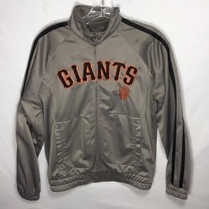 MLB SF Giants G-III Sports by Carl Banks Women's Full-Zip Jacket Gray Size Small